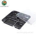 Disposable 5 Compartment Lunch Bento Boxes Restaurant Plates